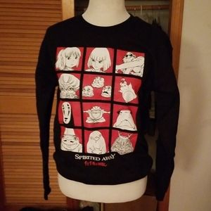 NWT Unisex Spirited Away Crewneck Sweater Small